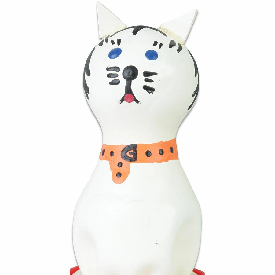 Condomerie Hand-Painted Decorative Latex Cover Cat White Art Edition - Anelma Condomerie Hand-Painted Decorative Latex Cover Cat White Art
