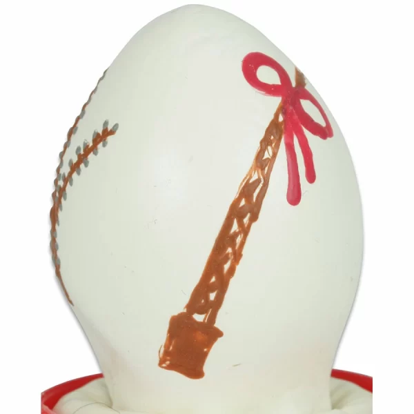 Condomerie Hand-Painted Latex Art Piece Easter Egg White