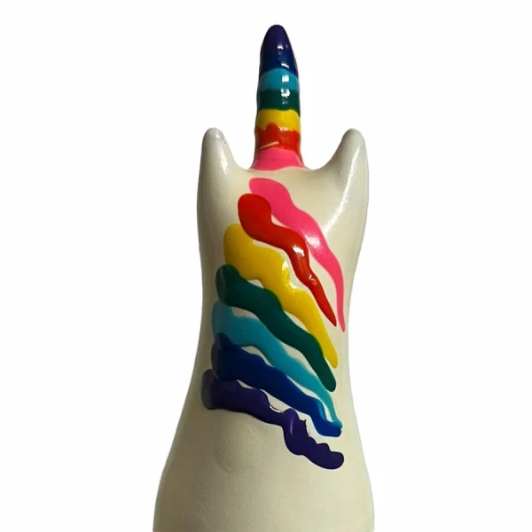 CONDOMERIE Unicorn Rainbow Hand-Painted Decorative Latex Model
