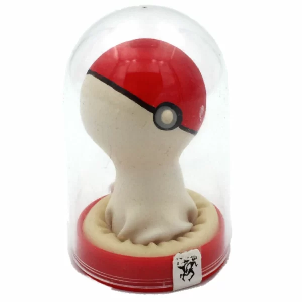 Condomerie Pokeball Red-White Hand-Painted Decorative Latex