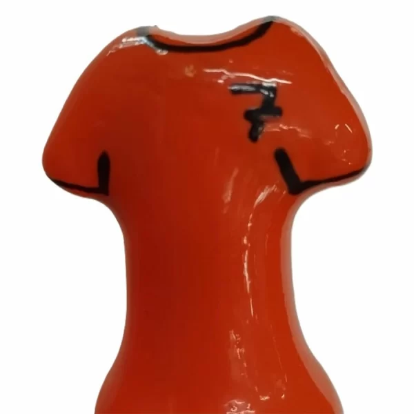 CONDOMERIE Hand-Painted Decorative Latex Cover Orange Shirt