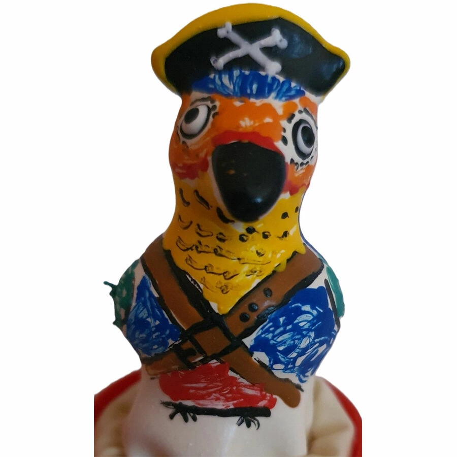 CONDOMERIE Captain Parrot Hand-Painted Decorative Latex Model Amsterdam Art - Anelma CONDOMERIE Captain Parrot Hand-Painted Decorative Latex
