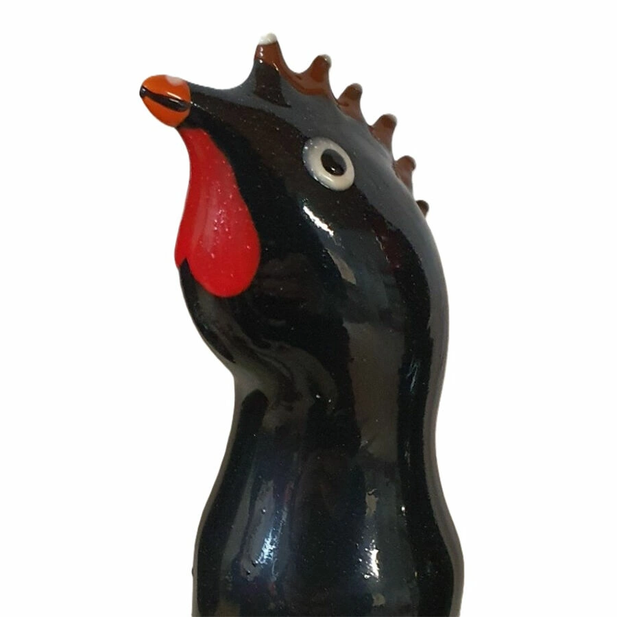 CONDOMERIE Hand-Painted Artistic Latex Model Black Rooster Amsterdam Style - Anelma CONDOMERIE Hand-Painted Artistic Latex Model Black Rooster