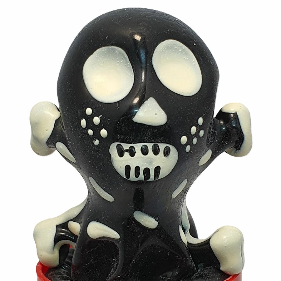 Condomerie Hand-Painted Decorative Latex Cover Skull Black Model 2 - Anelma Condomerie Hand-Painted Decorative Latex Cover Skull Black