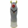 CONDOMERIE Hand-Painted Decorative Latex Grey Bull - Artistic Design XL. Condoms. See formula