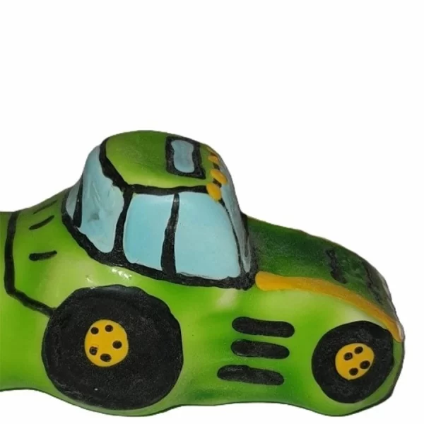 CONDOMERIE Hand-Painted Decorative Condom Tractor Green
