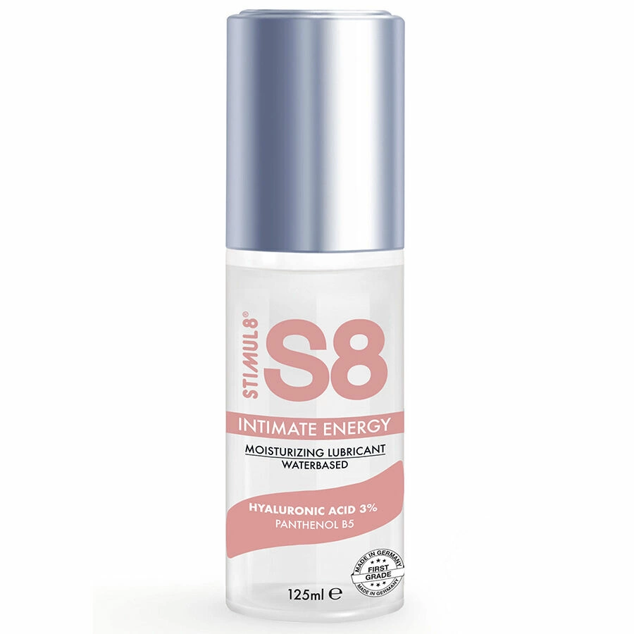 S8 Intimate Energy Hyaluron Water-Based Lubricant 125ml - Hydrating Formula - Anelma S8 Intimate Energy Hyaluron Water-Based Lubricant 125ml