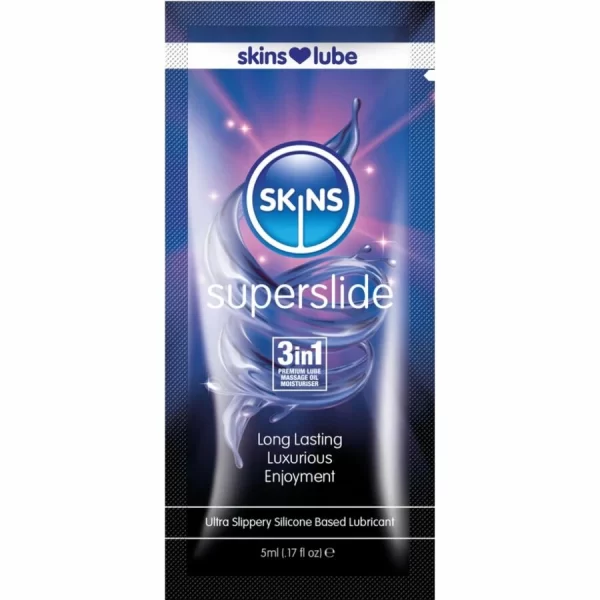 Skins Superslide Silicone-Based Lubricant 5ml Single-Dose