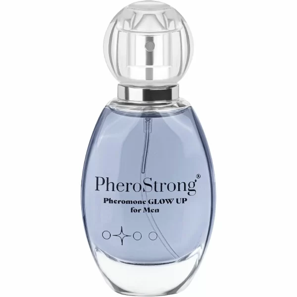 PheroStrong Glow Up Perfume for Men 50ml - Fresh Citrus & Woody Fragrance. Pheromones and aphrodisiacs. See formula