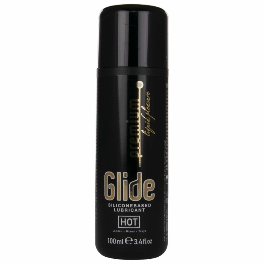 HOT Premium Silicone Glide 100ml - Silicone-Based Intimate Lubricant - Anelma HOT Premium Silicone Glide 100ml