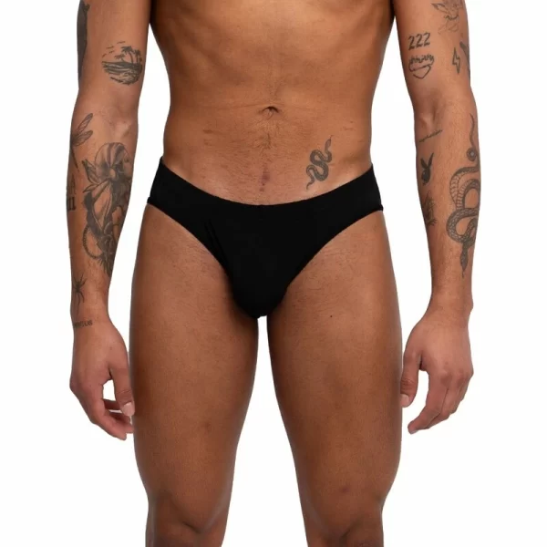BURN 019 Black Slip - Premium Breathable Microfiber Underwear