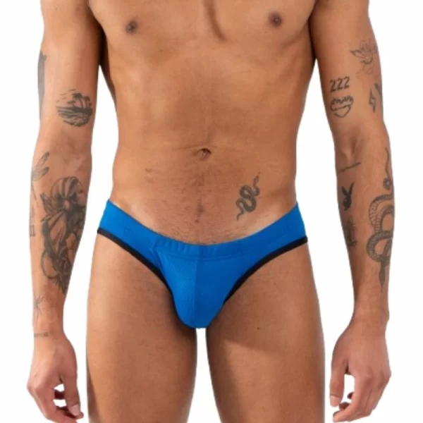 BURN 018 Blue Slip - Premium Breathable Fantasy Design Underwear