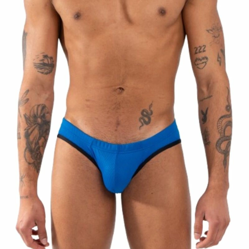 BURN 018 Blue Slip - Premium Breathable Menâ€™s Underwear