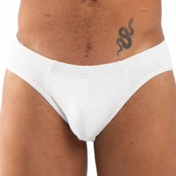 BURN 021 White Slip - Premium Breathable Men's Underwear