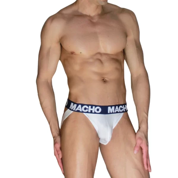 MACHO MX29DK Jockstrap White & Marine