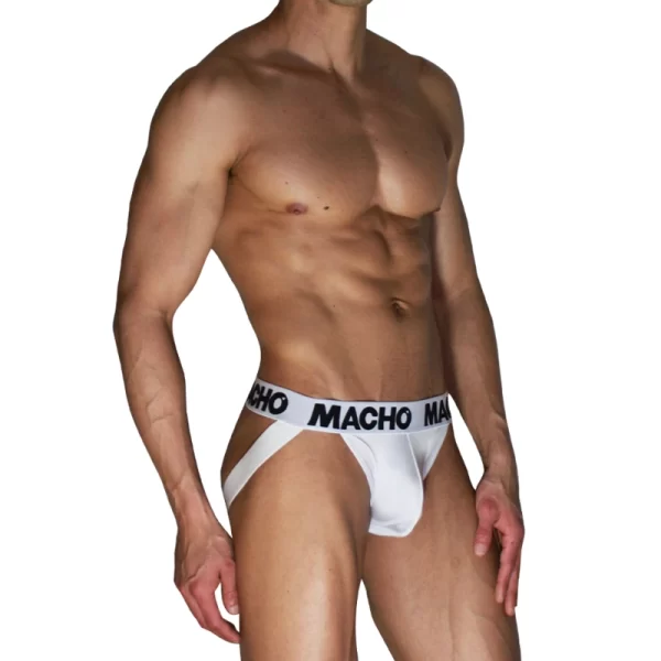 MACHO MX29BL Jockstrap White - Anatomical Support & Comfort