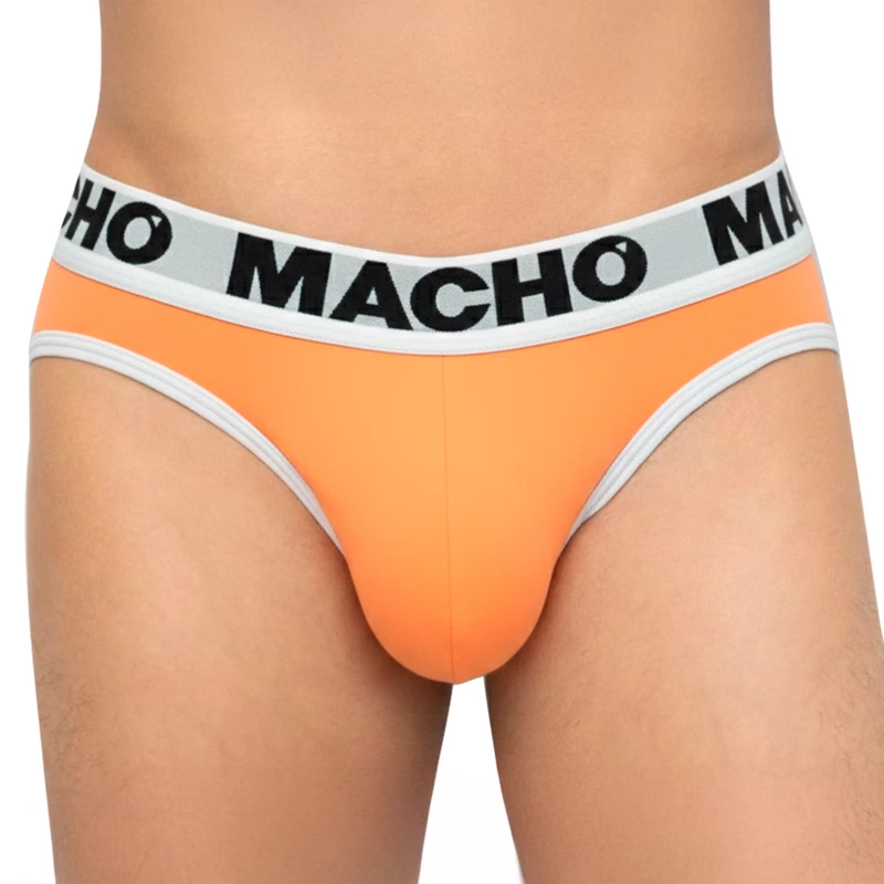 MACHO MCH012 Orange Slip - Classic Lycra Men's Briefs