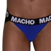 MACHO MX28AZ Blue Jock Grille - Anatomical Lycra Support