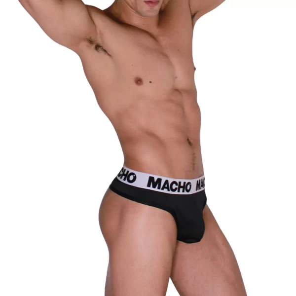 MACHO MTG002 Black/Black Thong