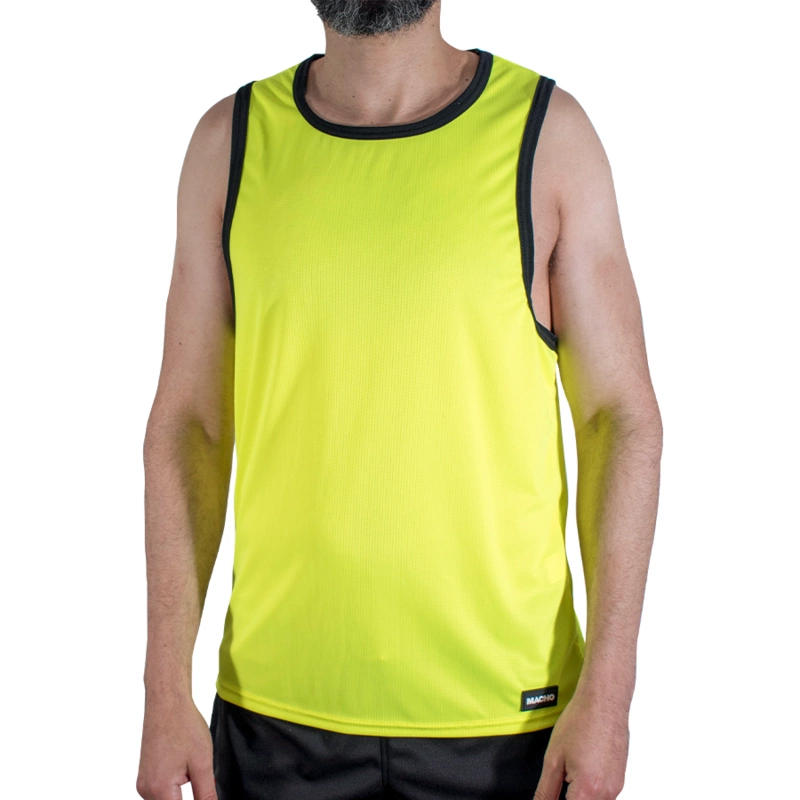 MACHO CMV001 Yellow Gym T-Shirt - Lightweight Sport Fit