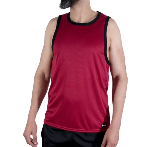 MACHO CMV003 Maroon Gym T-Shirt - Lightweight Sport Fit
