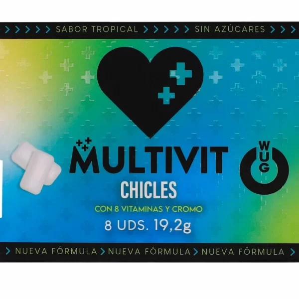 WUG MULTIVIT Functional Multivitamin Gum Tropical Flavour 8