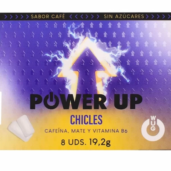 WUG POWER UP Functional Coffee Flavour Caffeine & Mate Gum 8