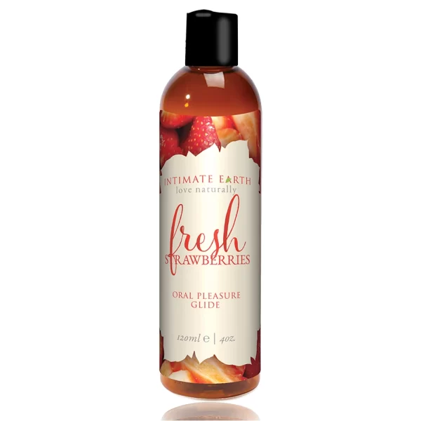 Intimate Earth Natural Flavors Lubricant Fresh Strawberries