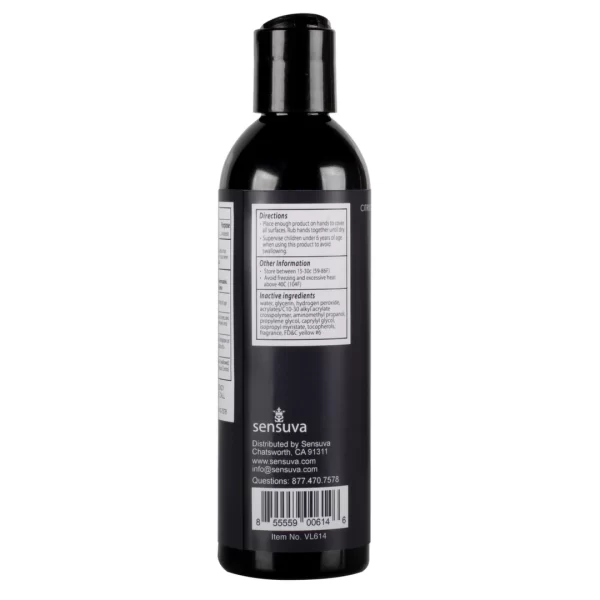 Sensuva Hand Sanitizer Gel Sweet Citrus 240ml - Refreshing & Moisturizing. Fleshlight. See formula