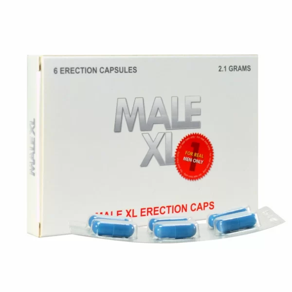 Male Extra Strength Support Capsules for Men 6 pcs XL. Solid erection. See formula