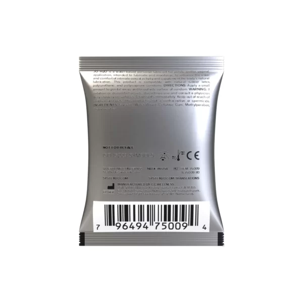 System JO H2O Original 5ml Water-Based Lubricant Sachet. Sachets
