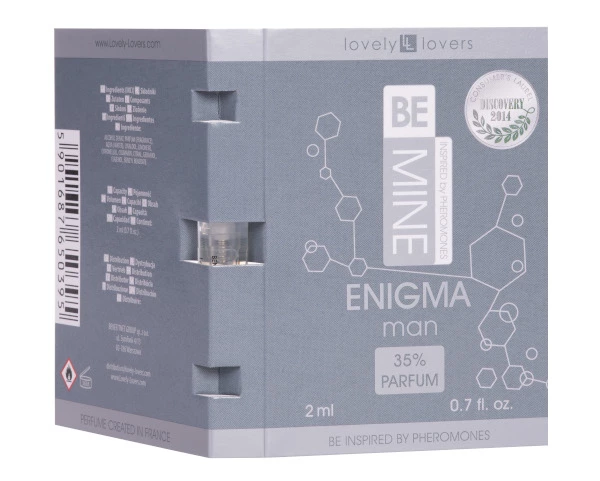 Lovely Lovers BEMINE ENIGMA Pocket Perfume for Men 2ml I-L-Molecules. Pheromones and aphrodisiacs. See formula