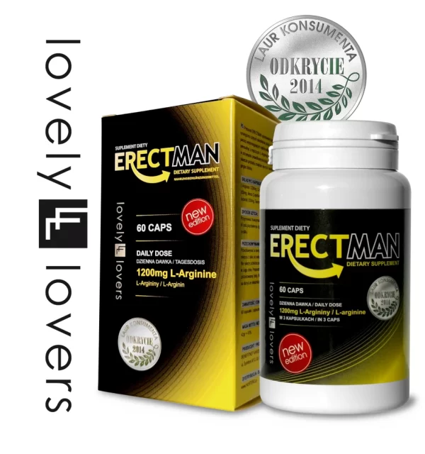 Lovely Lovers ERECTMAN Capsules - Advanced Male Vitality & Cognitive Support