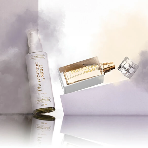 Pherostrong By Night Women's Perfume with Pheromones 1ml - Coffee & Vanilla Scent. Pheromones and aphrodisiacs. See formula
