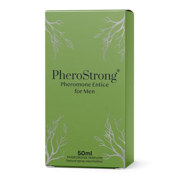 PheroStrong Entice For Men Eau de Parfum 50ml - Bergamot & Patchouli Scent. Pheromones and aphrodisiacs. See formula