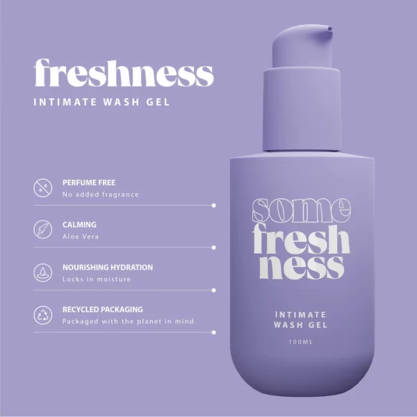 SOME Intimate Wash 100ml - Mild pH-Balanced Cleansing Gel with Aloe. Other. See formula