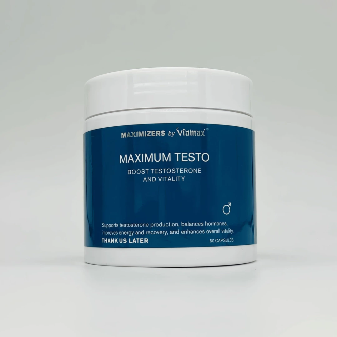 Viamax Maximizers Maximum Testo 60 Capsules - Advanced Daily Men Vitality Support - Anelma Viamax Maximizers Maximum Testo 60 Capsules