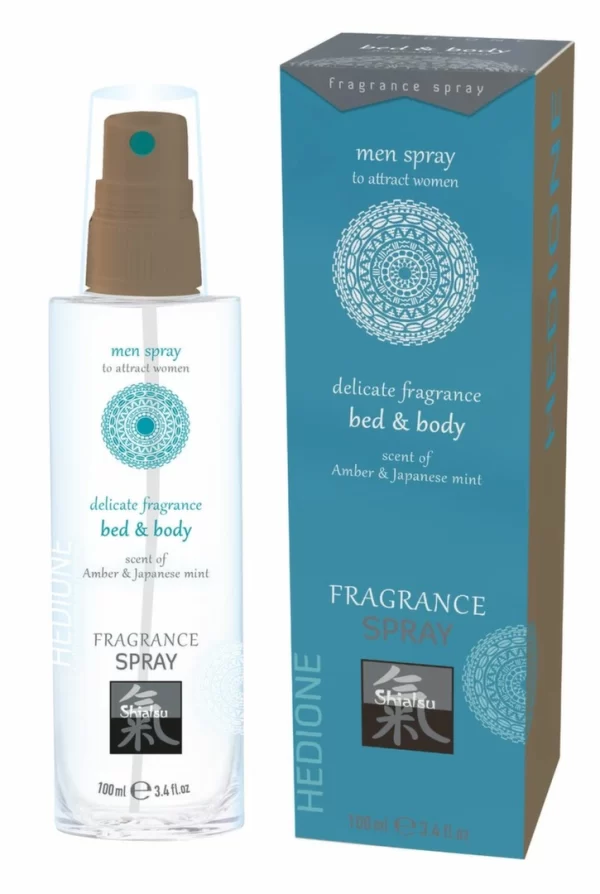 HOT Pheromone Bed & Body Spray for Men Amber & Japanese Mint