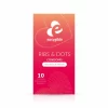 EasyGlide Ribbed & Dotted Anatomical Condoms 10-Pack