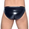 Black Level Vinyl Briefs - Shiny 4-Way Stretch Black Underwear. Panties