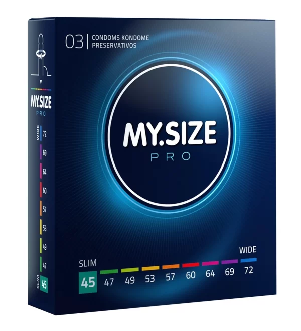 MY.SIZE PRO 45mm Ultra-Thin Vegan Latex Intimate Protection