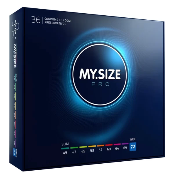 MY.SIZE Pro 72mm Ultra-Thin Vegan Latex Intimate Protection