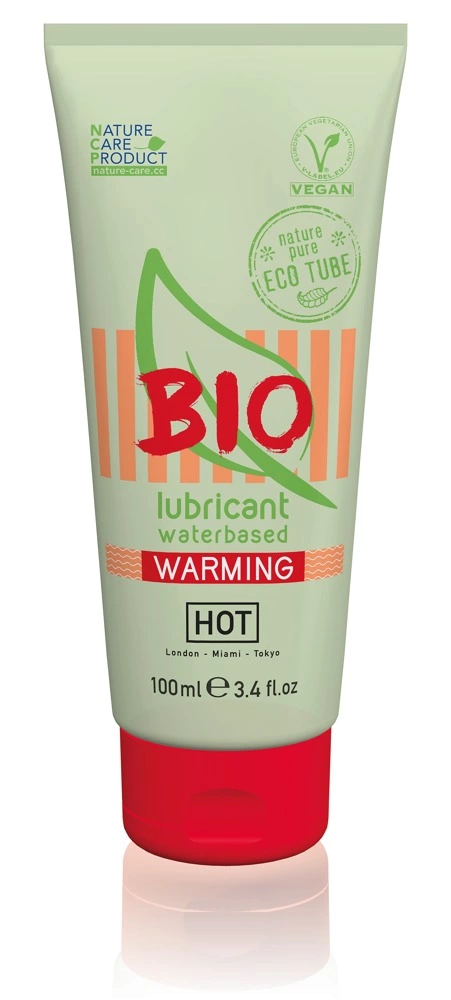 HOT BIO Water-Based Warming Lubricant 100ml Vegan Organic