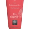 HOT Massage & Lubricant Gel 2in1 Strawberry 200ml