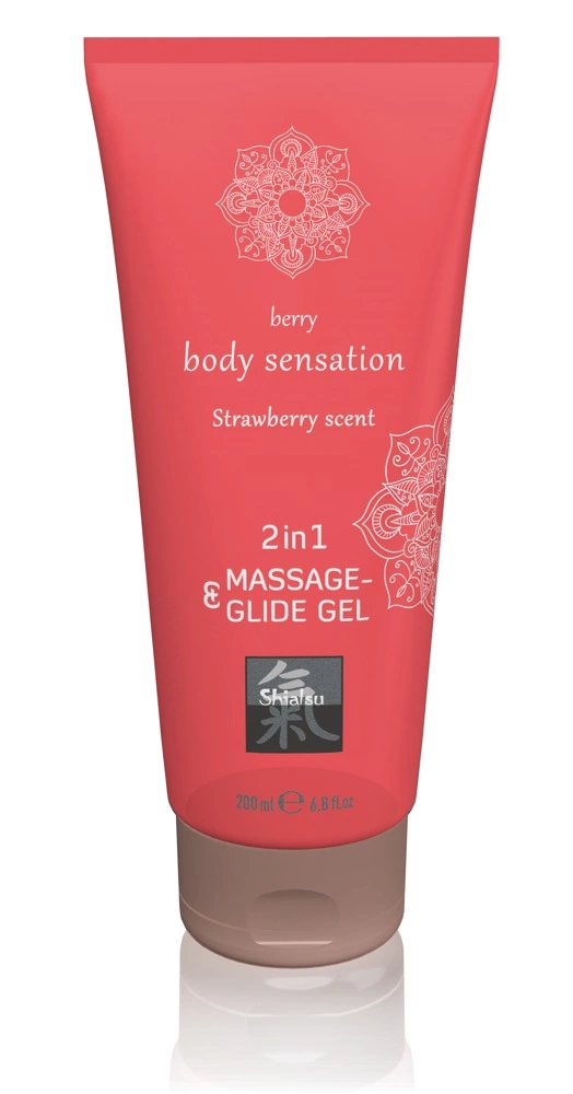 HOT Massage & Lubricant Gel 2in1 Strawberry 200ml