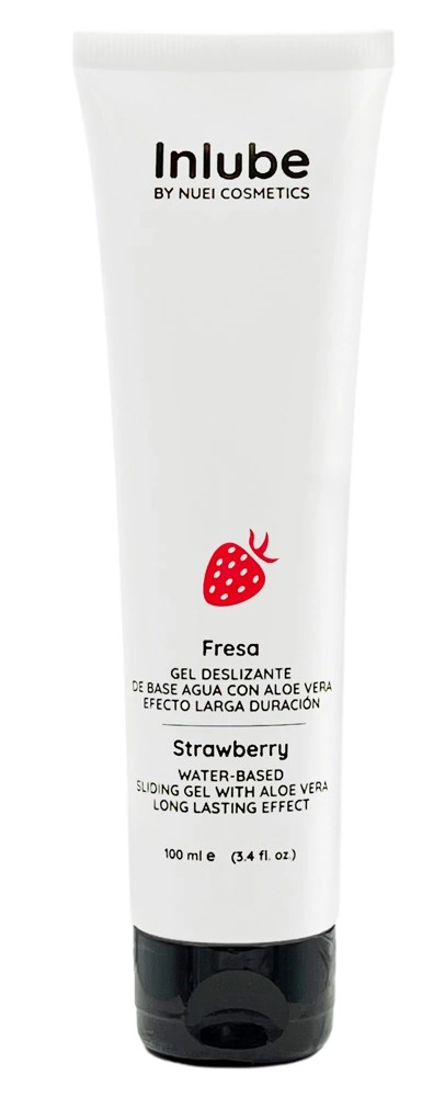 Nuei Inlube Water-Based Gel Strawberry Aroma 100ml Vegan Formula - Anelma Nuei Inlube Water-Based Gel Strawberry Aroma 100ml Vegan