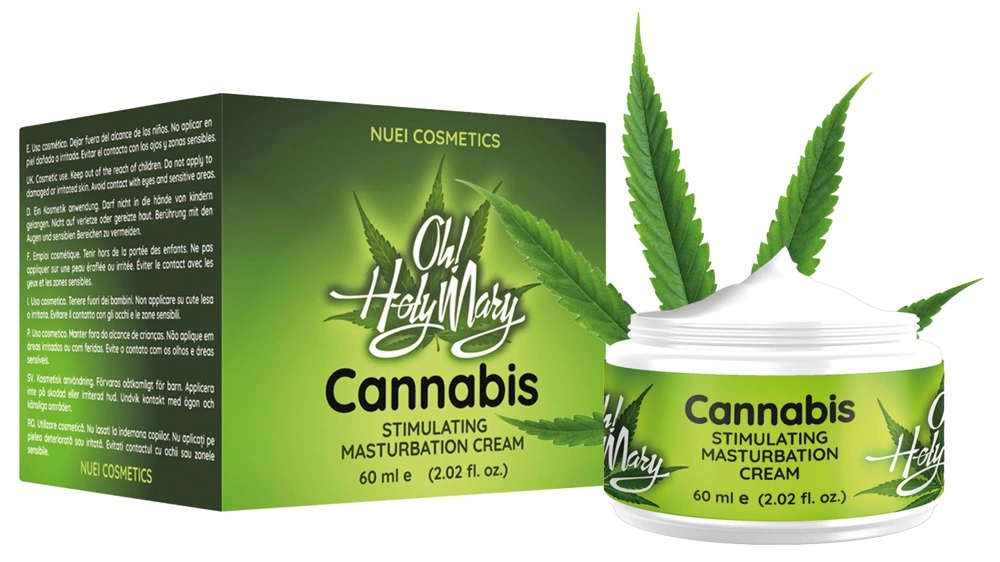 NUEI Oh Holy Mary Cannabis Intimate Cream 60ml - Anelma NUEI Oh Holy Mary Cannabis Intimate Cream 60ml - Vegan Lubricating Formula. Stimulating gel. See formula