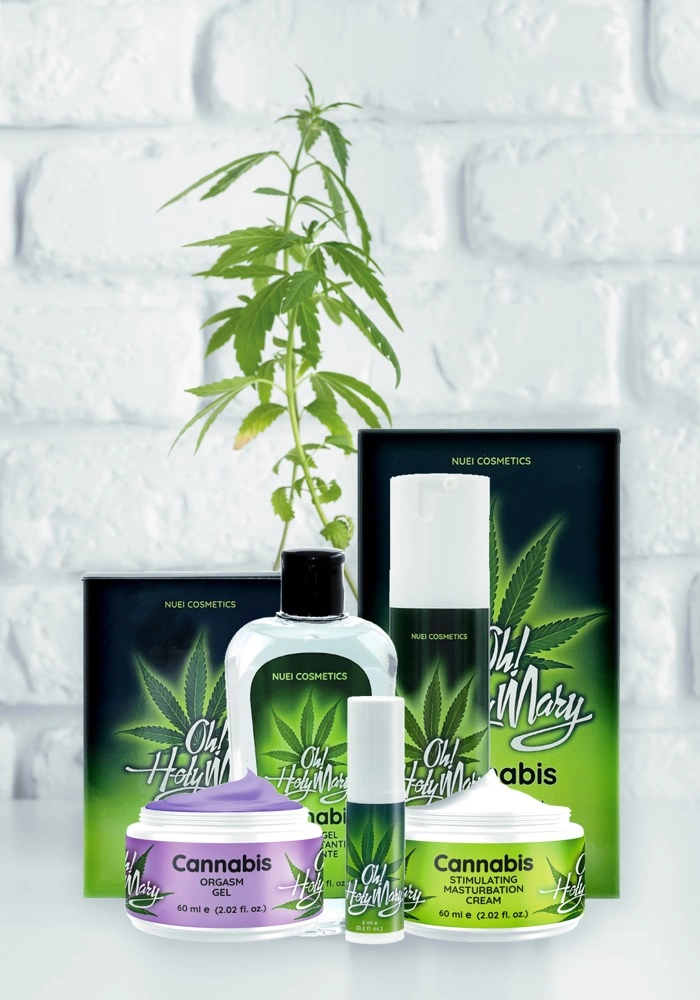 Stimulating gel - Anelma NUEI Oh Holy Mary Cannabis Intimate Cream 60ml - Vegan Lubricating Formula