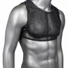 CalExotics Radiance Crop Top by Radiance - Mesh Design & Rhinestone Accents