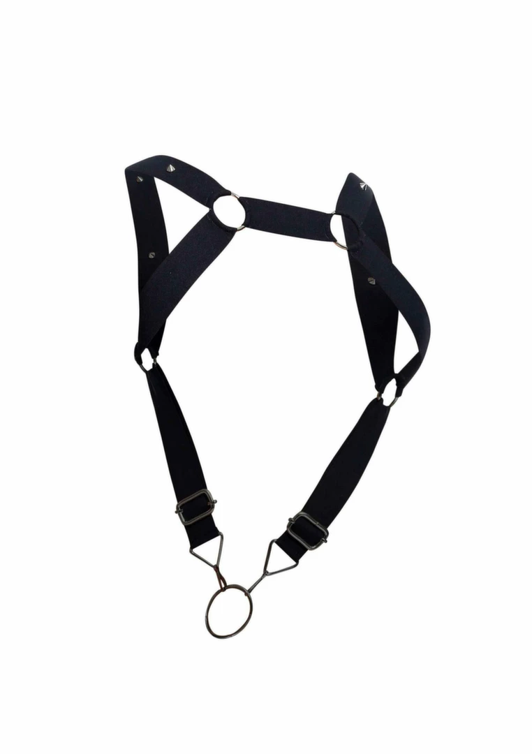 DNGEON Straight Back Harness Adjustable Microfiber Black. Men underwear. See material